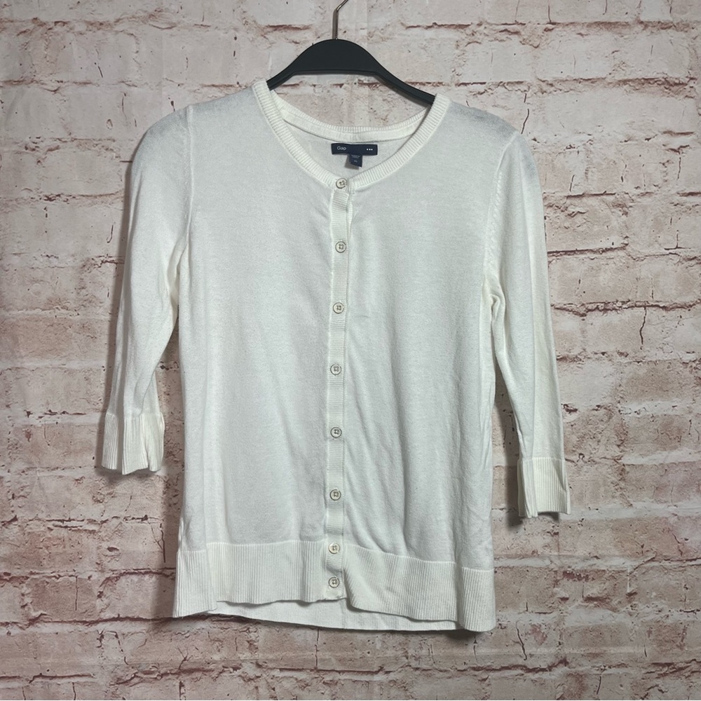 Gap cream button down cardigan size XS